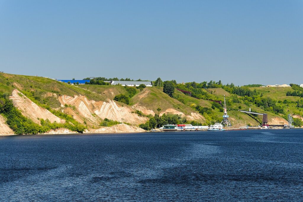 Volga river. Tetyushi, port